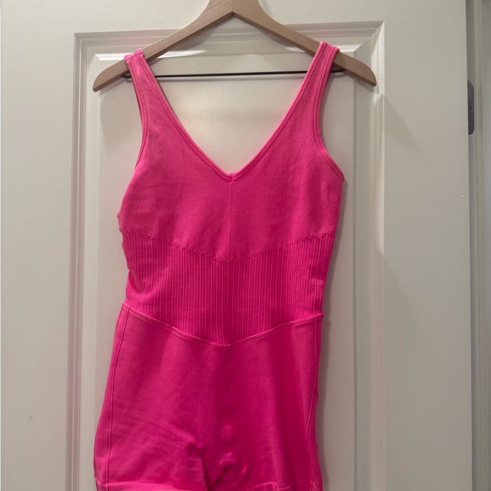 JoyLab Hot Pink Mesh Detail Top